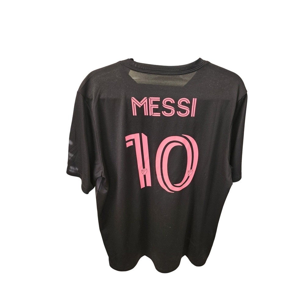 NWT Lionel Messi Jersey Men's Inter Miami CF Black Pink 2024 Adidas MLS, Large - Picture 3 of 8